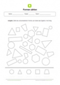Arbeitsblatt: Geometrische Formen zählen