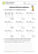 Halbschriftliche Addition - 3 Zahlen (Variante B) - 01