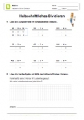 Halbschriftliche Division Übungen 02