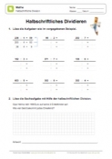 Arbeitsblatt: Halbschriftliche Division Übungen 04