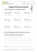 Halbschriftliche Division Übungen 07