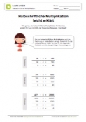 Halbschriftliche Multiplikation leicht erklärt