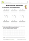 Halbschriftliche Subtraktion - 01 (zweistellige Zahlen)