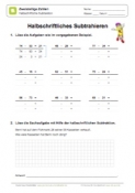 Halbschriftliche Subtraktion - 02 (zweistellige Zahlen)