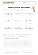 Halbschriftliche Subtraktion - 04 (zweistellige Zahlen)