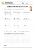 Halbschriftliche Subtraktion - 05 (zweistellige Zahlen)