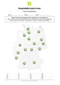 Hauptstädte der Bundesländer bestimmen mit Karte