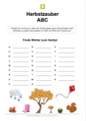 Arbeitsblatt: Herbstzauber ABC