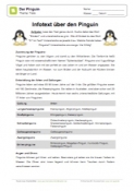 Arbeitsblatt: Infotext über Pinguine
