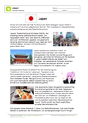 Japan: Lesetext mit Aufgaben
