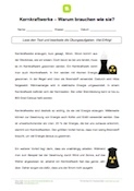 Arbeitsblatt: Kernkraftwerke - Warum brauchen wie sie?