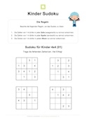 Arbeitsblatt: Kinder Sudoku 4x4 - 01