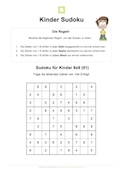 Arbeitsblatt: Kinder Sudoku 9x9 - 01 (leicht)
