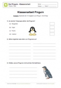 Klassenarbeit Pinguine