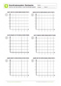 Arbeitsblatt: Koordinatensystem: Sechsecke einzeichnen