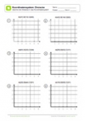 Arbeitsblatt: Koordinatensystem: Dreiecke einzeichen