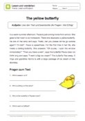 Lesen und verstehen auf Englisch - The yellow butterfly