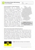 Arbeitsblatt: Lesetext Bundesland Baden-Württemberg