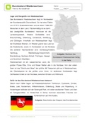 Arbeitsblatt: Lesetext Bundesland Niedersachsen