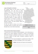 Arbeitsblatt: Lesetext Bundesland Sachsen
