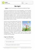 Lesetext - Der April Lesetext - Der April