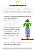 Arbeitsblatt: Lesetext - Die gruselige Vogelscheuche