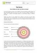 Lesetext - Die Sonne