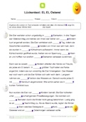 Arbeitsblatt: Lückentext: Ei, Ei, Osterei (dem oder den)