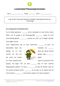 Lückentext (Personalpronomen)
