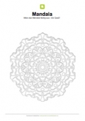 Arbeitsblatt: Mandala 12