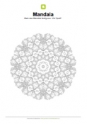 Arbeitsblatt: Mandala 19