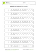 Arbeitsblatt: Mengen: Kreise zählen bis 9