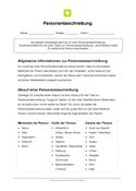 Personenbeschreibung Grundschule