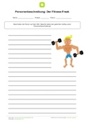 Personenbeschreibung schreiben: Der Fitness-Freak
