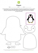 Arbeitsblatt: Pinguin basteln