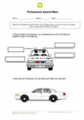 Polizeiauto beschriften