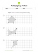 Arbeitsblatt: Punktspiegelung Fünfecke