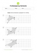 Arbeitsblatt: Punktspiegelung Sechsecke