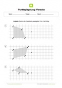 Arbeitsblatt: Punktspiegelung Vierecke