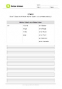 Sätze mit Wort-Tabelle bilden