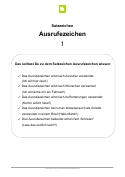 Satzzeichen Ausrufezeichen