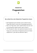 Satzzeichen Fragezeichen