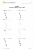 Schriftliche Division - Divisor 1-stellig - 4-stellige Zahlen (05)