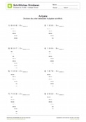 Schriftliche Division - Divisor 1-stellig - bis 10.000 (02) Schriftliche Division - Divisor 1-stellig - bis 10.000 (02)