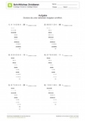 Schriftliche Division - Divisor 2-stellig - 6-stellige Zahlen (05)