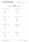 Schriftliche Division - Divisor 2-stellig - bis 10.000 (02) Schriftliche Division - Divisor 2-stellig - bis 10.000 (02)