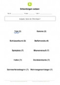 Arbeitsblatt: Silbenbögen zeichnen