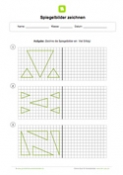 Arbeitsblatt: Spiegelbilder zeichnen: Dreiecke