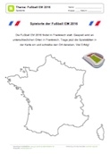 Spielorte zur Fußball EM 2016 in Karte eintragen