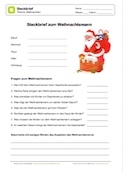 Steckbrief zum Weihnachtsmann Steckbrief zum Weihnachtsmann